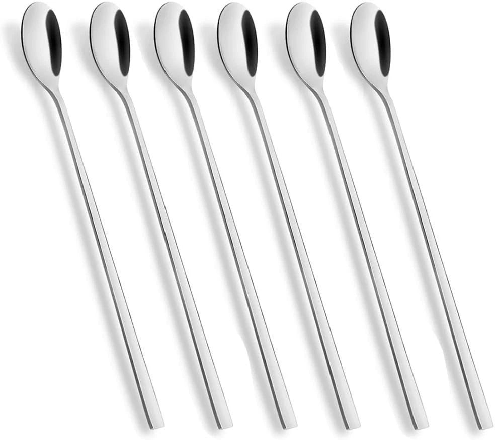 AOOSY Long Handle Spoon, Coffee Stirrers, 9-Inch Ice Tea Spoon,Premium 18/10 Sta