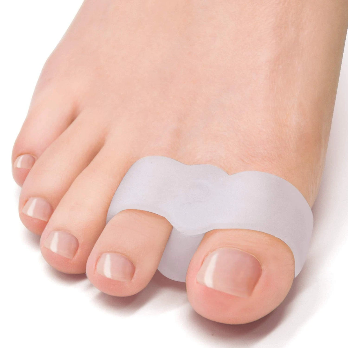 Pack of 12 Bunion Corrector, Toe Separators with 2 Loops, Big Toe Spacer Suitabl