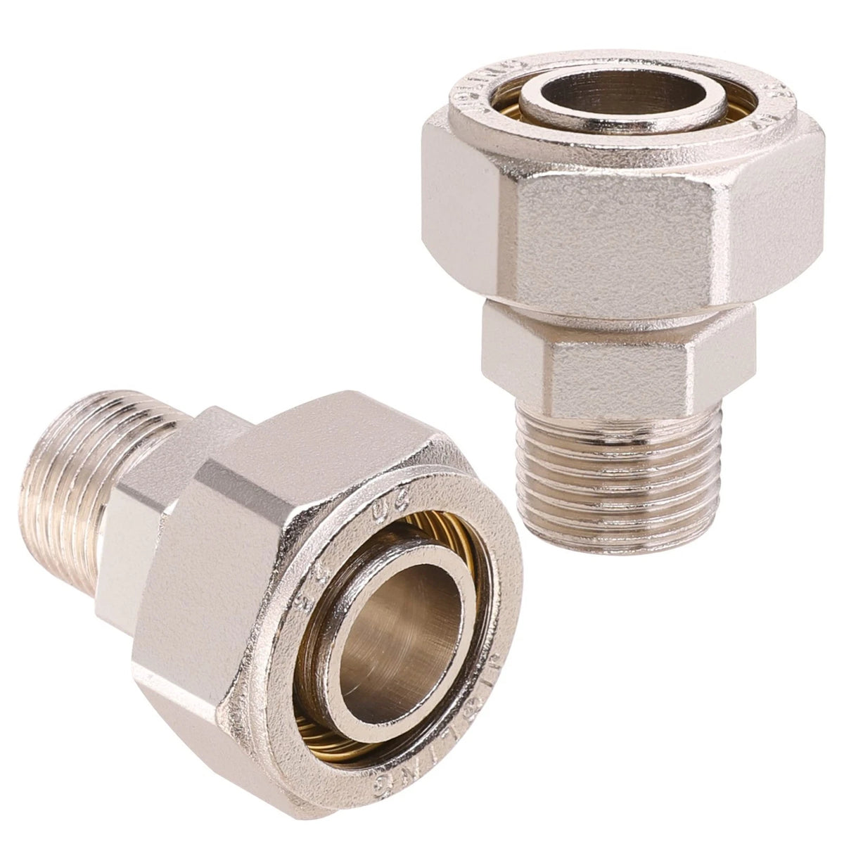 3/4’’ Straight Air Piping Fittings, 3/4’’ X 1/2’’ Male NPT Threads Adapter Fitti