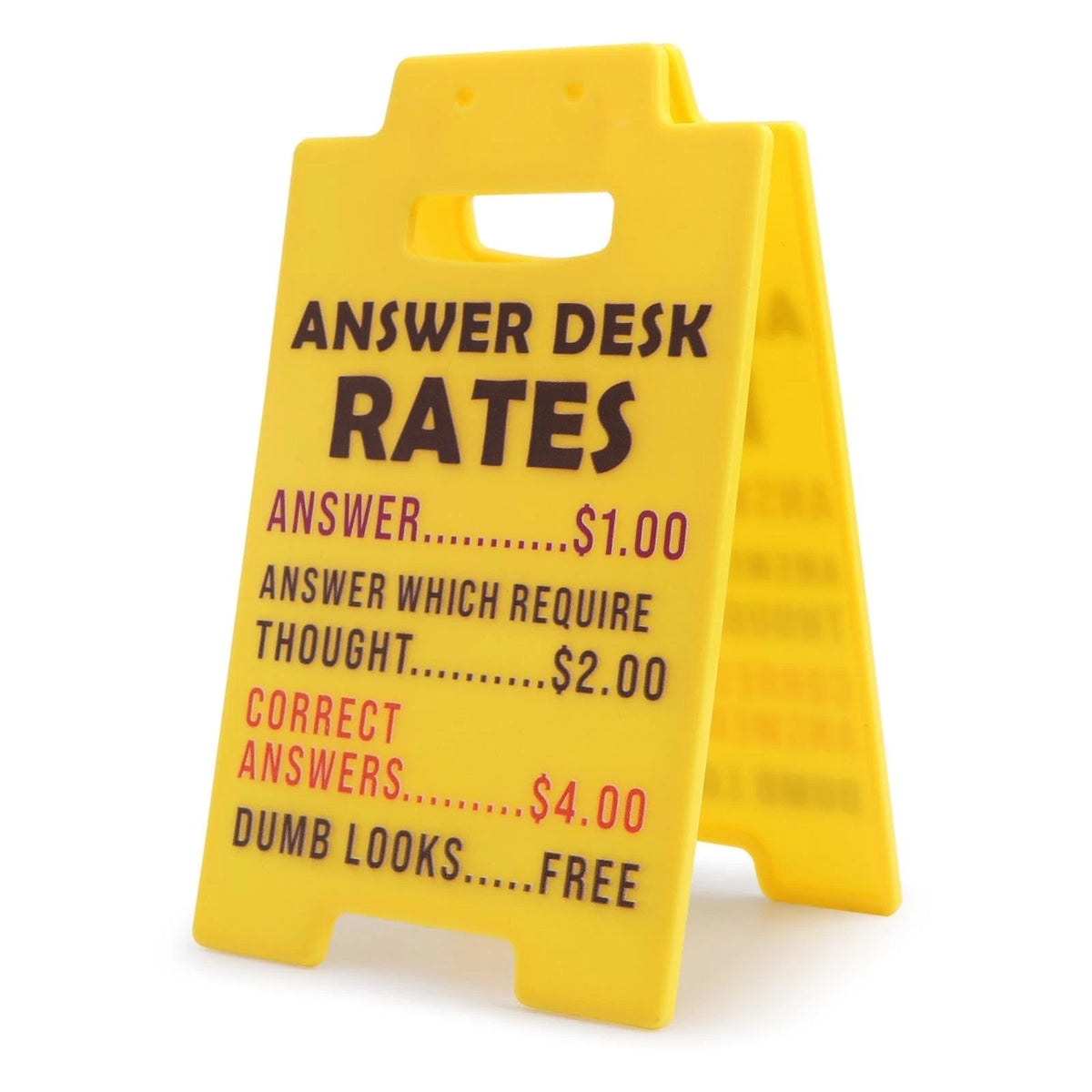 Funny Gag Office Decor-Answer Desk Rates Desk Sign,Funny Desks Signs Team Office