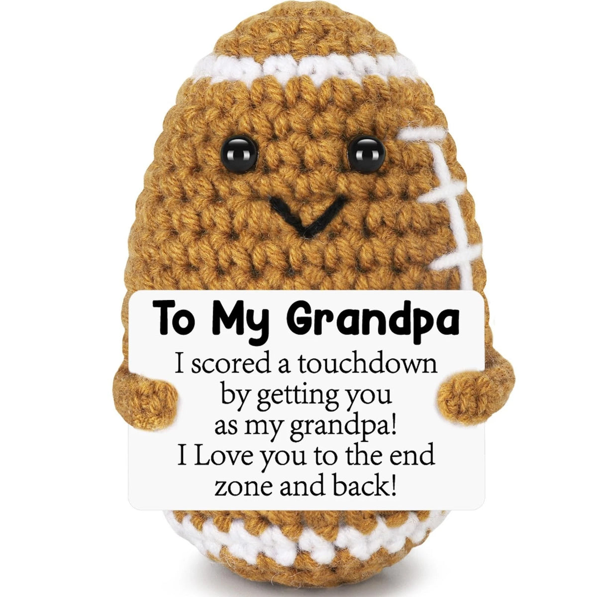 Mini Funny Grandpa Fathers Day Birthday Gifts from Grandkids, Handmade Crochet F