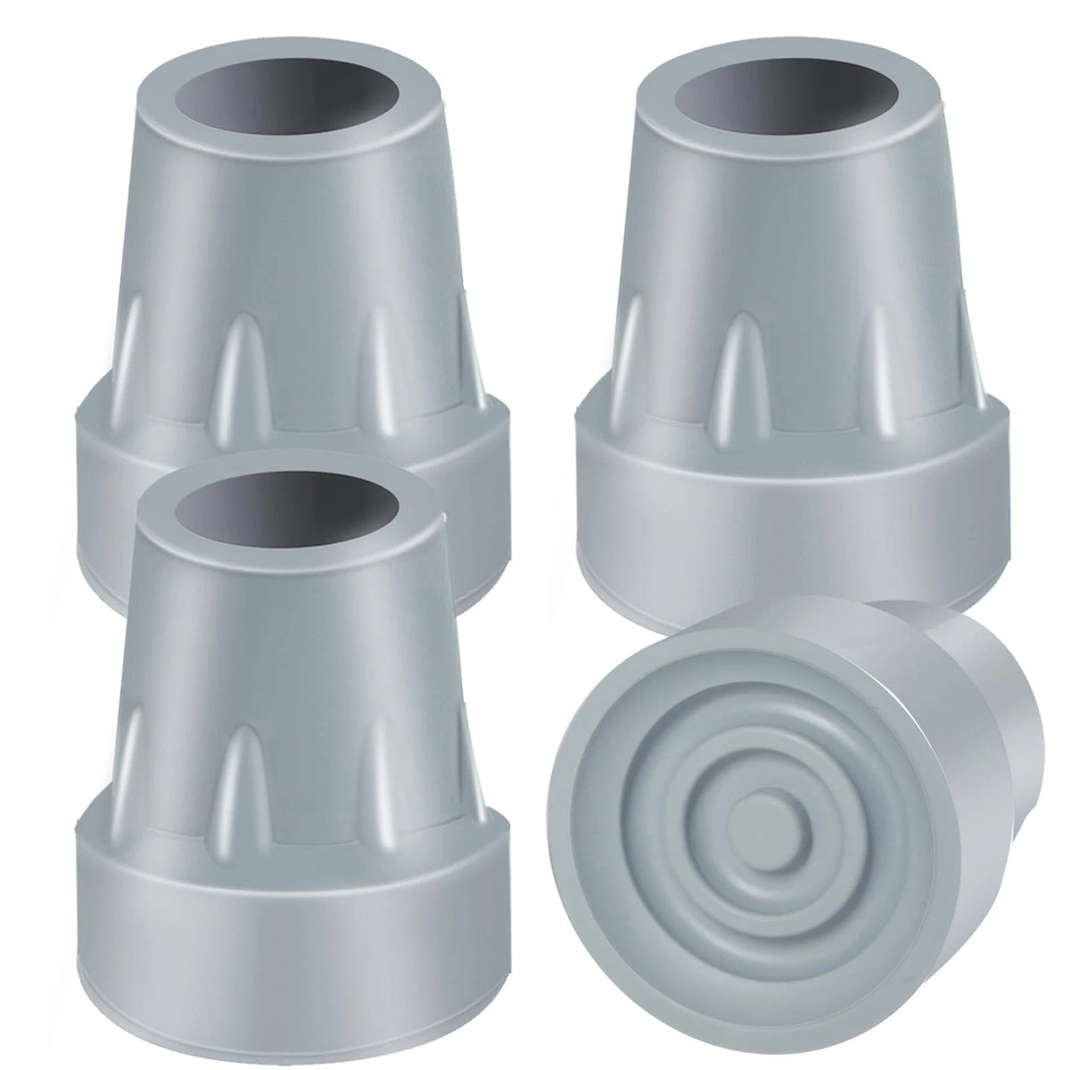 Crutch Tips, 4 Pack 7/8 inch Heavy Duty Rubber Tips Cane Tips...
