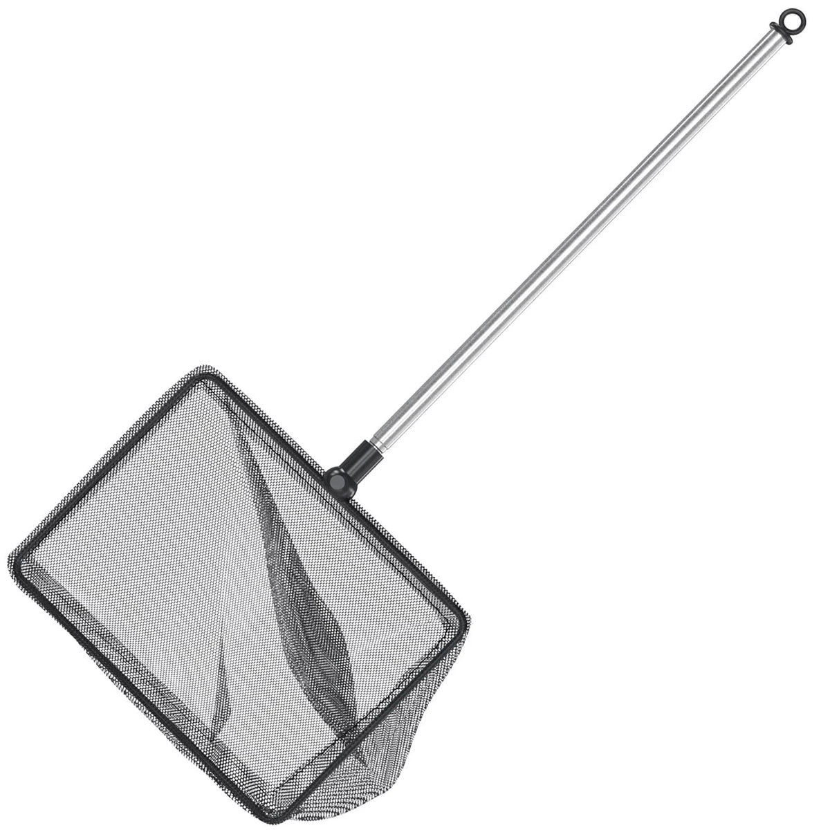 6 Inch Aquarium Fish Net w/ Extendable 9-24 Inch Long Handle for Fish Tank Pond