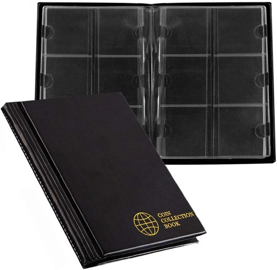 Coin Albums for Cardboard Holders - 60 Pockets 2X2 Inches Coin Storage Books