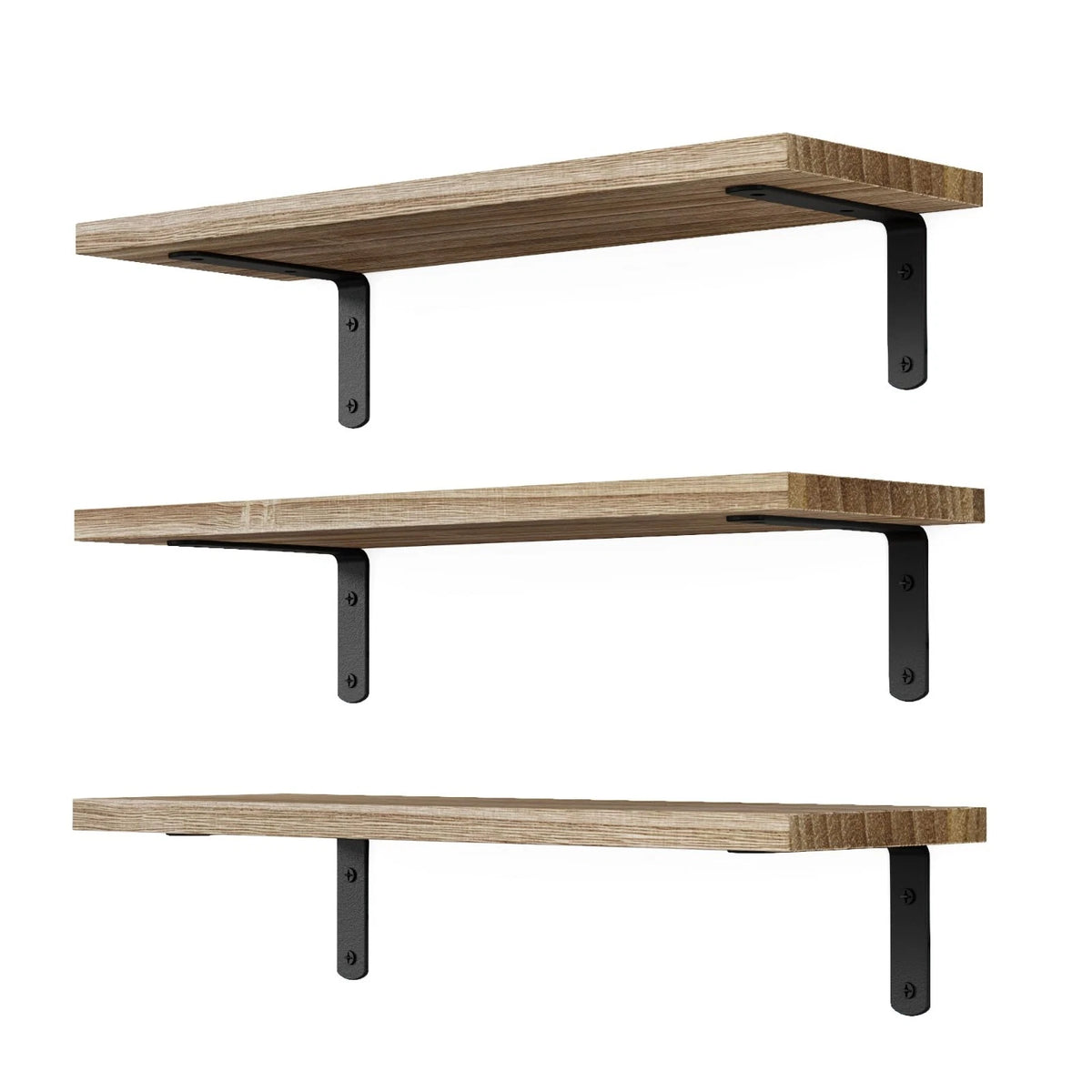 Floating Shelves, 3 Sets Wall Shelves, Wooden Floating Shelves for Wall Décor, W