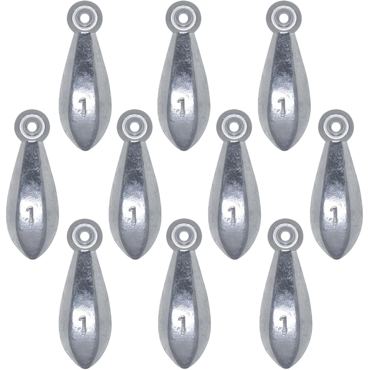 Fishing Weights Sinkers Bank Sinkers Ocean Saltwater Surf Fishing 1oz-10pcs