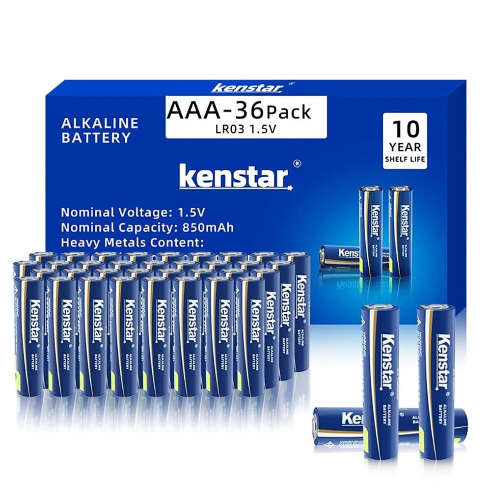 AAA Alkaline Batteries 36 Pack Powermax Battery 10 Year Shelf Life Long Lasting