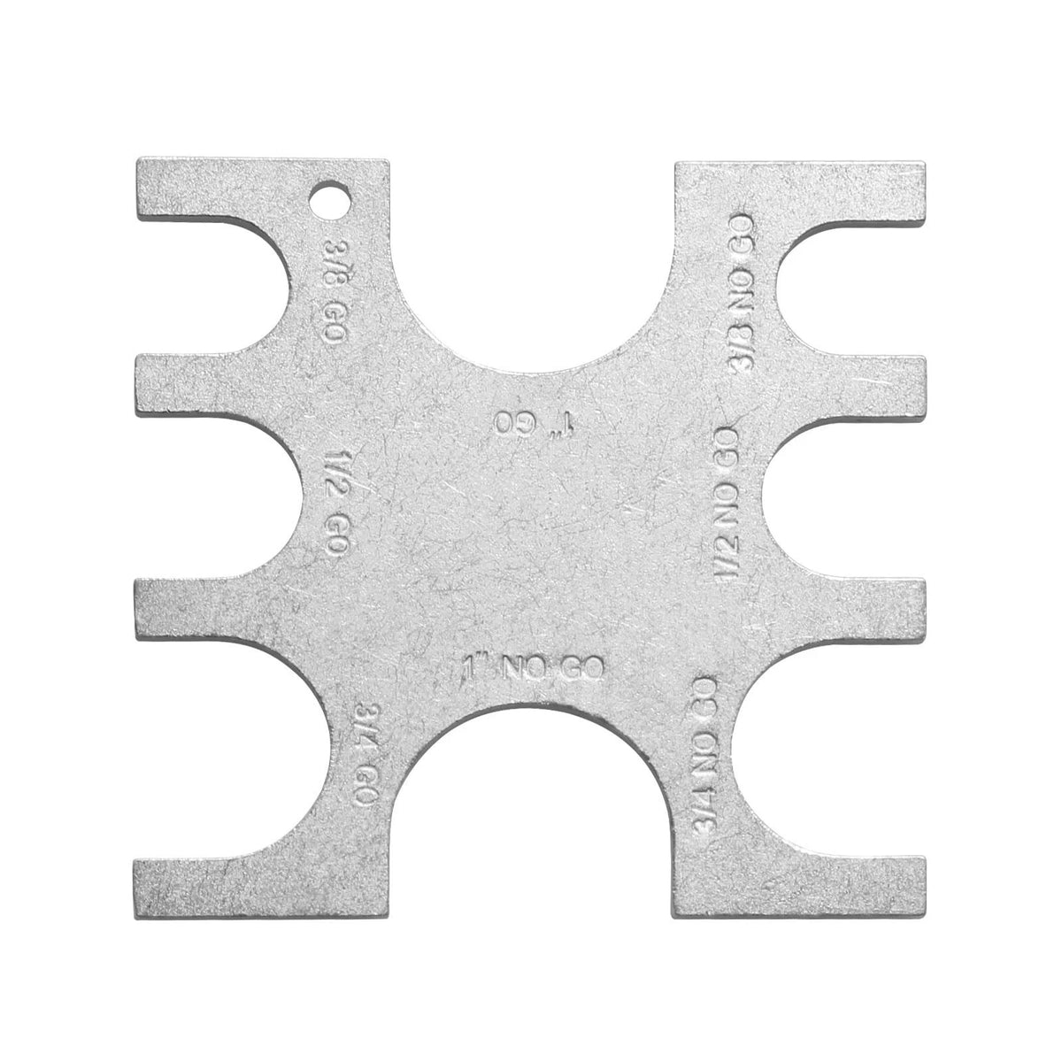23080 PEX Crimp Tool Go/No-Go Gauge, 3/8 Inch Plumbing Fittings for Silver