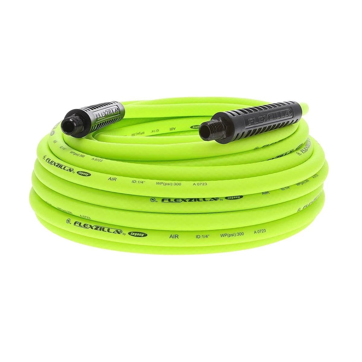 Air Compressor Hose, 50 Ft., 1/4 In. MNPT Fittings, No-Kink, All Weather, Lightw