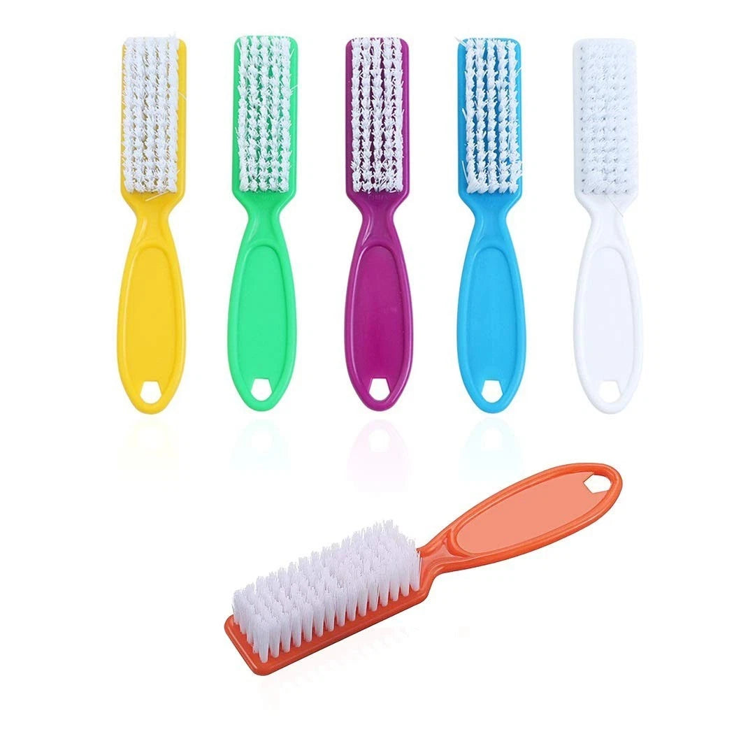 6 Pcs Handle Grip Nail Brush Nail Cleaning Brushes for Toes and Fingernail