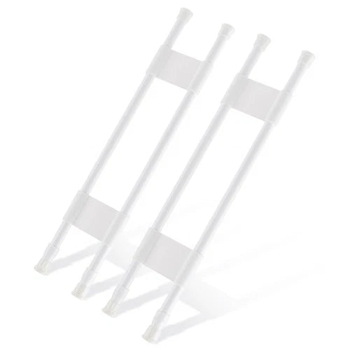 2 Sets Double RV Refrigerator Bars, RV Tension Rods with Adjustable Length