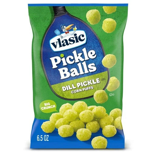 Pickle Balls Dill Pickle Corn Puffs - 6.5 oz Gluten-Free Snack Delight