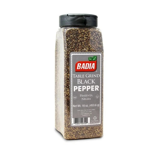 Black Pepper Table Grind, 16 oz - Premium Seasoning for Cooking & Fresh...