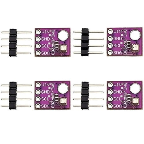 4Pcs GY-BME280-5 BME280 5V Atmospheric Pressure Sensor Temperature Humidity Modu