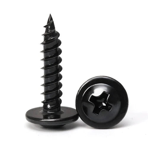 Black Wood Screws, #8Ã—3/4 inch 300Pcs Black Phillips Modified Truss Head Wood...