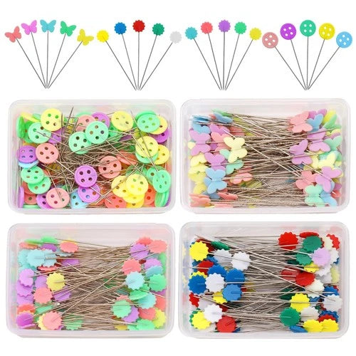 400 Pcs Sewing Pins Flat Head Straight Pins Quilting Pins for Dressmaker Craft