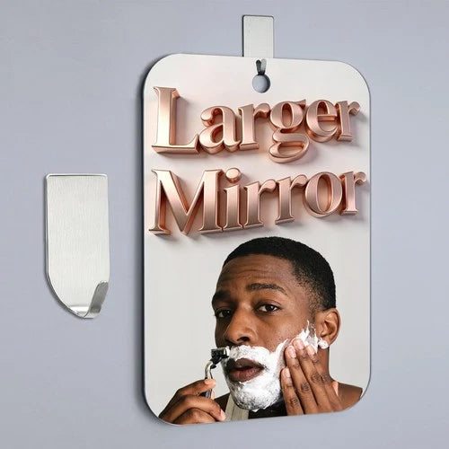 Shatterproof Shower Mirror Fogless for Shaving,Larger 11x8 Inch Anti Fog Shav...