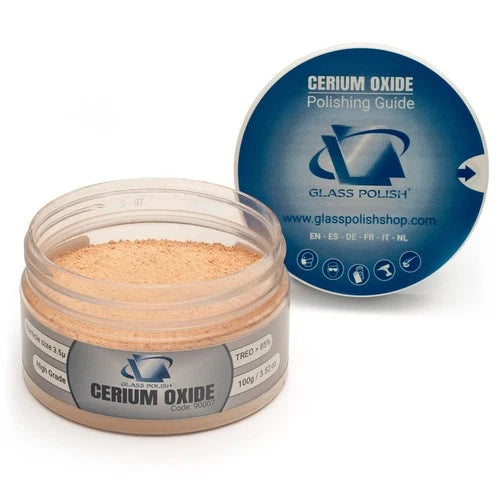 Glass Polish Scratch Remover 3.52oz 100g Cerium Oxide Powder Windshield Restorat