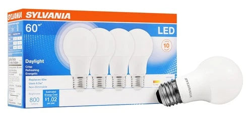 LED Light Bulb, 60W Equivalent A19, Efficient 8.5W, Medium Base, Fro...