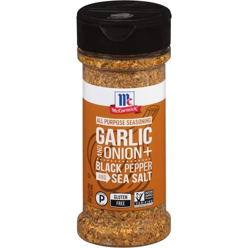 McCormick Garlic and Onion, Black Pepper and Sea Salt All Purpose Seasoning, 4.2