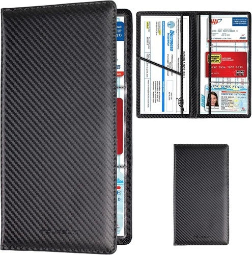 Car Registration and Insurance Card Holder Auto Glove Box Document Organizer