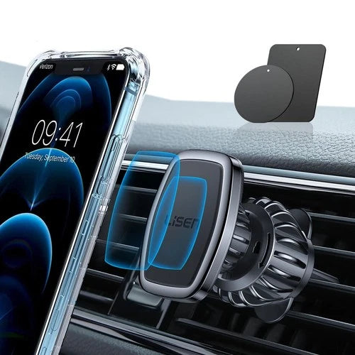 LISEN Magnetic Phone Holder for Car, Upgraded Clip + Ultra 6 Strong Magnets, Pho