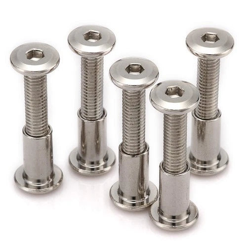 30pcs M6 Furniture Joint Connector Bolt & Cap Nut Kit Use for Cot Bed Crib Bo...