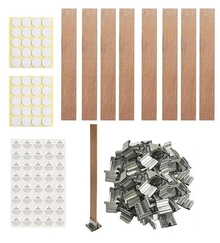 230 PCS Wooden Candle Wicks for Making 0.5mm 230 pcs 5.1*0.5*0.02in
