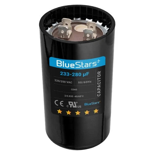 [Upgraded Version] 233-280 Uf MFD 220-250VAC Volts ±20% Volts round Motor Start