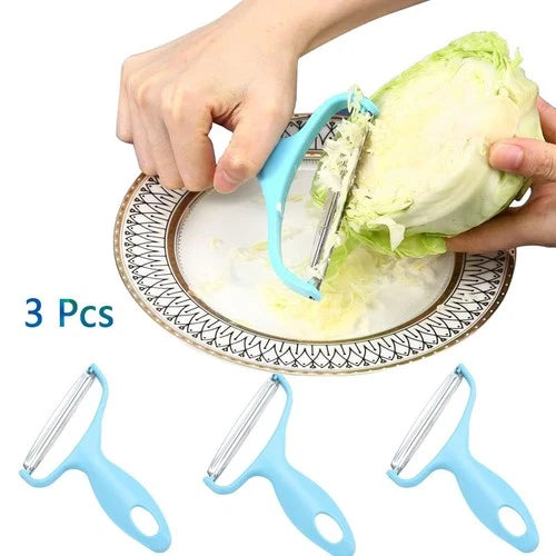 3 Pcs Stainless Steel Vegetable Cabbage Peeler for Fruit & Vegetables.