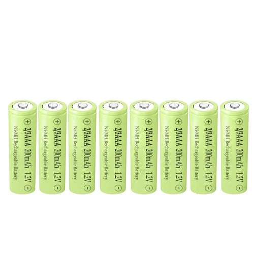 8 Pack 1.2V Ni-Mh 2/3AAA 200Mah Rechargeable Batteries for Solar Lights(Shorter