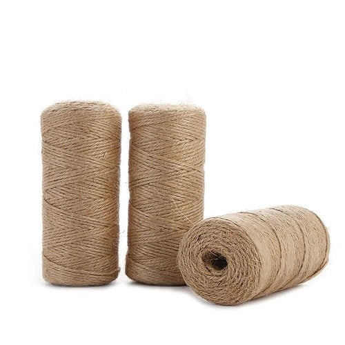 String Hemp Rope - 984 Feet 2mm 3ply Natural Burlap Cord Rolls 3 Pcs