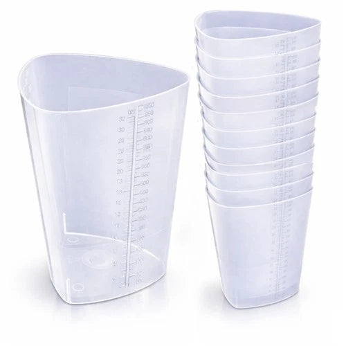 Plastic Graduated Triangular Container Beaker Measuring Cups Set 10 Pack 32oz