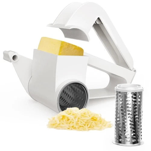 Cheese Grater with Handle Rotary Cheese Grater Vegetable Chocolate Hard Cheese