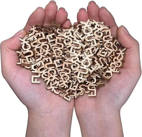 300Pcs Wooden Fucks | Bag of F*CKS, Jar of F Gift with No F*CKS to Give - Stress