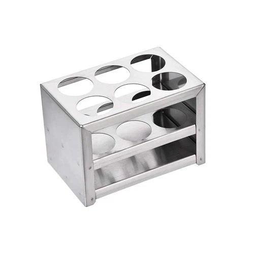 Stainless Steel Test Tube Holder Rack 6 Hole 3 Layer for 26-30mm Tube