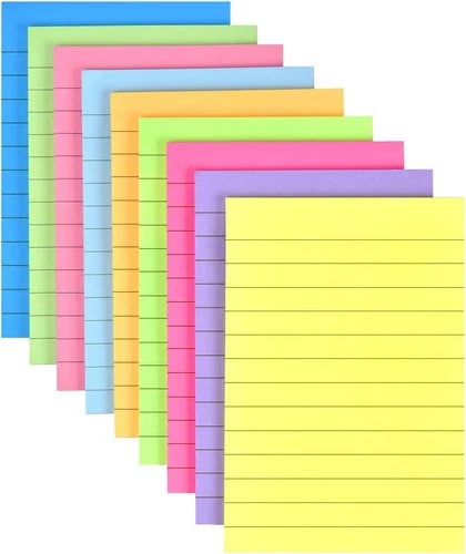 12 Pack Lined Sticky Notes 4