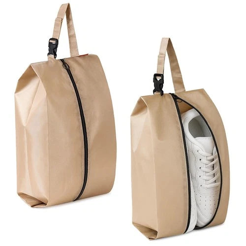 Travel Shoe Bags with Buckle Set of 2 â€“ Clip On Shoes Pouch Organizer with Zi...