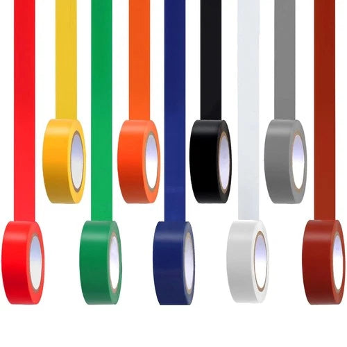 9 Pack Coloured Electrical Tape, Electrical Tape Colours Water, Sun, and Oil Res