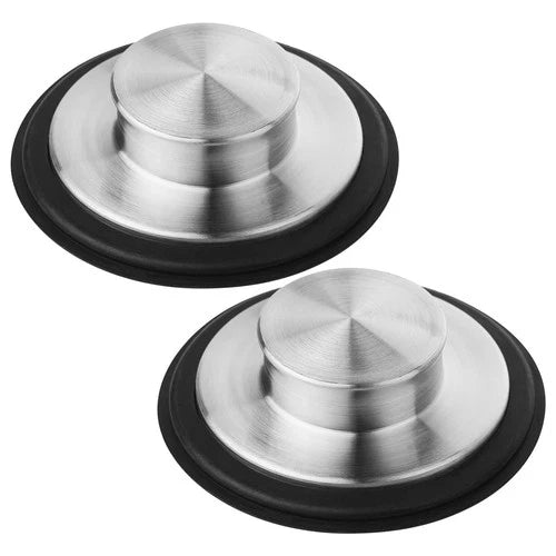 Kitchen Sink Drain Stopper Cover, 2PCS Stainless Steel, 3.34 Inch Plug