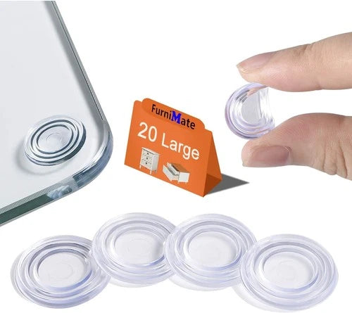 Glass Table Top Anti Slip Pads Clear 20PCS 24mm Non Adhesive Large Bumpers for G