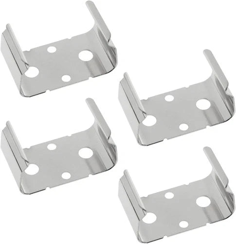 4PCS Metal 9-Volt Battery Support Clamp AA Double Battery Holder Fixing