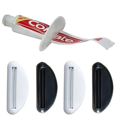 4PCS Plastic Tube Squeezer Toothpaste Dispenser Holder Rolling Bathroom Extract