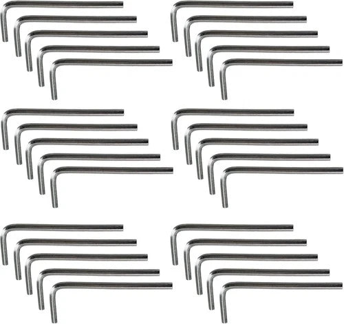 50Pcs 2.5Mm Allen Wrench L-Shaped Hex Key Wrench Set, Metric Hexagon Head Replac