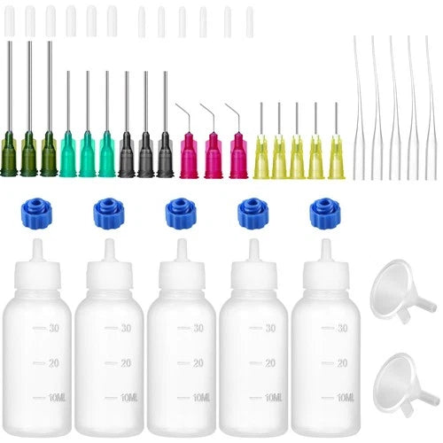30ml Glue Precision Tip Applicator Bottle,Needle Squeeze Bottle with