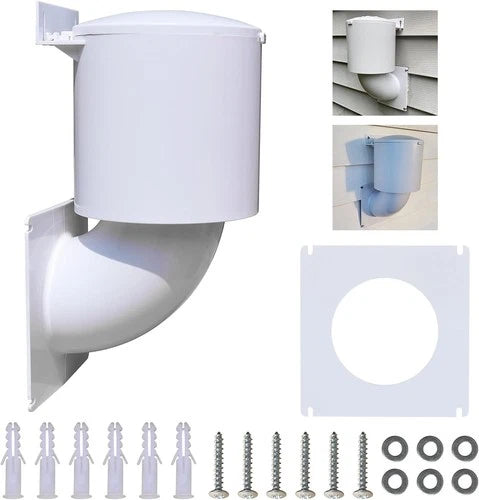 Dryer Vent Cover 4 Inch, Outdoor Dryer Vent Closure/Seal, Hood for Home Exterior