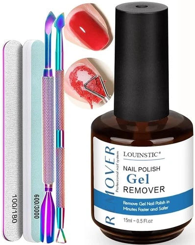 Gel Nail Polish Remover,Gel Remover for Nails No Need to Soak or Wrap, Quickly R