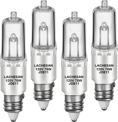 JDE11 120V 75W, 55Mm E11 Halogen Bulb（Replacement E11 Led Bulb） T4 Mini Candelab