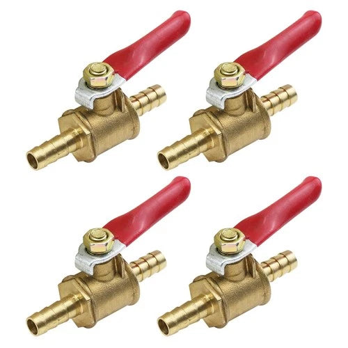 4 Brass Ball Valves, 1/4