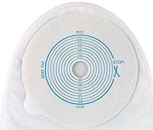 Disposable Colostomy Bags One-Piece Closed Stoma Bag Ostomy,Max Cut to Fit 20...